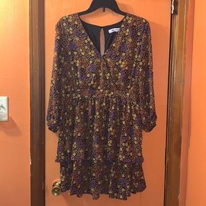 NWT Mimi Chica Flower Dress women size L